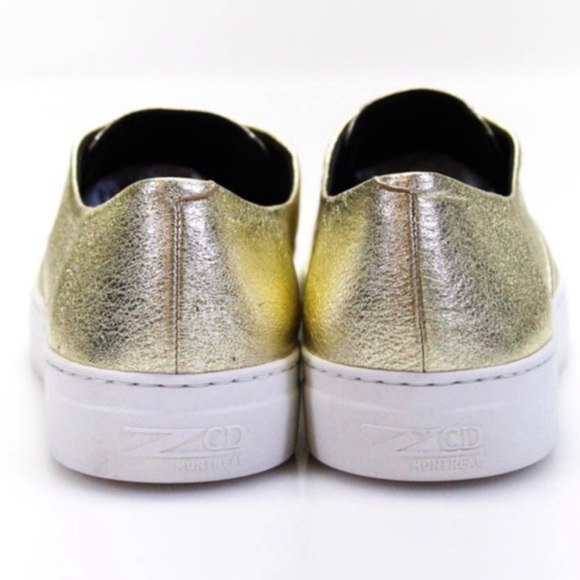 ZCD MONTREAL • Gold Hamilton Sneakers Shoes In Oro - Picture 4 of 10